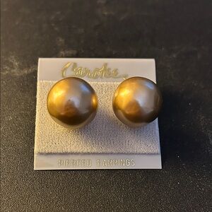Carolee Lustrous Gold-Tone Earrings
